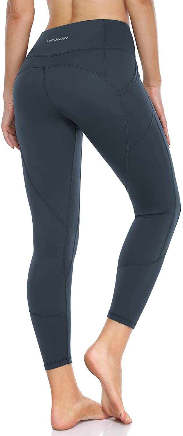 Women's 7/8 Length High Waist Power Flex Tummy Control Leggings