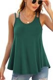 Women’s V-Neck Flowy Summer Two Spaghetti Straps Sexy Casual Sleeveless Tank Tops Shirts