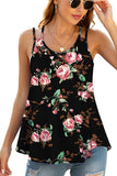 Women’s V-Neck Flowy Summer Two Spaghetti Straps Sexy Casual Sleeveless Tank Tops Shirts