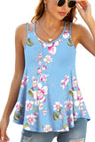 Women’s V-Neck Flowy Summer Two Spaghetti Straps Sexy Casual Sleeveless Tank Tops Shirts