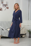 Solid Kimono V-neck Ladies Loungewear