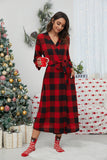 Color Block Kimono Robes V-neck Casual  Ladies Loungewear
