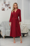 Solid Kimono V-neck Ladies Loungewear