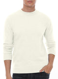 GIRUNS Men's Crewneck Sweater Soft Casual Sweaters for Men Classic Pullover Sweaters with Ribbing Edge