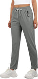 JWD Women's Quick Dry Stretch Athletic Pants Breathable Comfy Hiking Pants with Zipper Pockets
