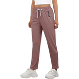JWD Women's Quick Dry Stretch Athletic Pants Breathable Comfy Hiking Pants with Zipper Pockets