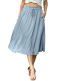 Women's Skirts Skirts For Women With Pockets Summer Skirts Cool Lightweight And Elegant Skirts