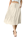 Women's Skirts Skirts For Women With Pockets Summer Skirts Cool Lightweight And Elegant Skirts