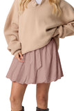 JWD Skirt for Women Boho High Waisted Ruffled Cute Casual Dressy Mini Summer Going Out Bloomer Skater Outfit