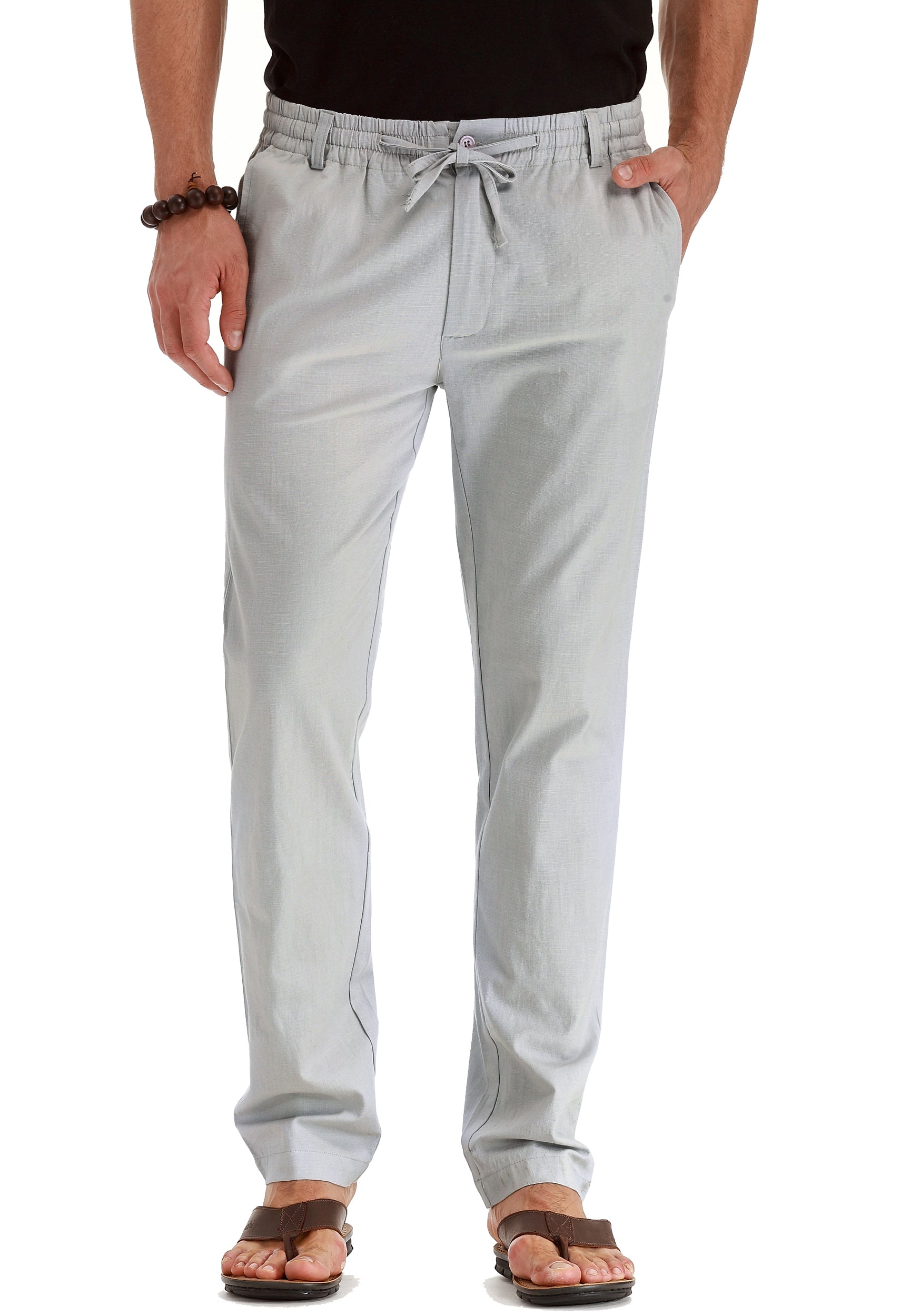 adviicd Men Pants For Hot Weather Plus Size Cargo Pants Men's Linen Cotton  Loose Fit Casual Lightweight Elastic Waist Summer Beach Pants White S -  Walmart.com