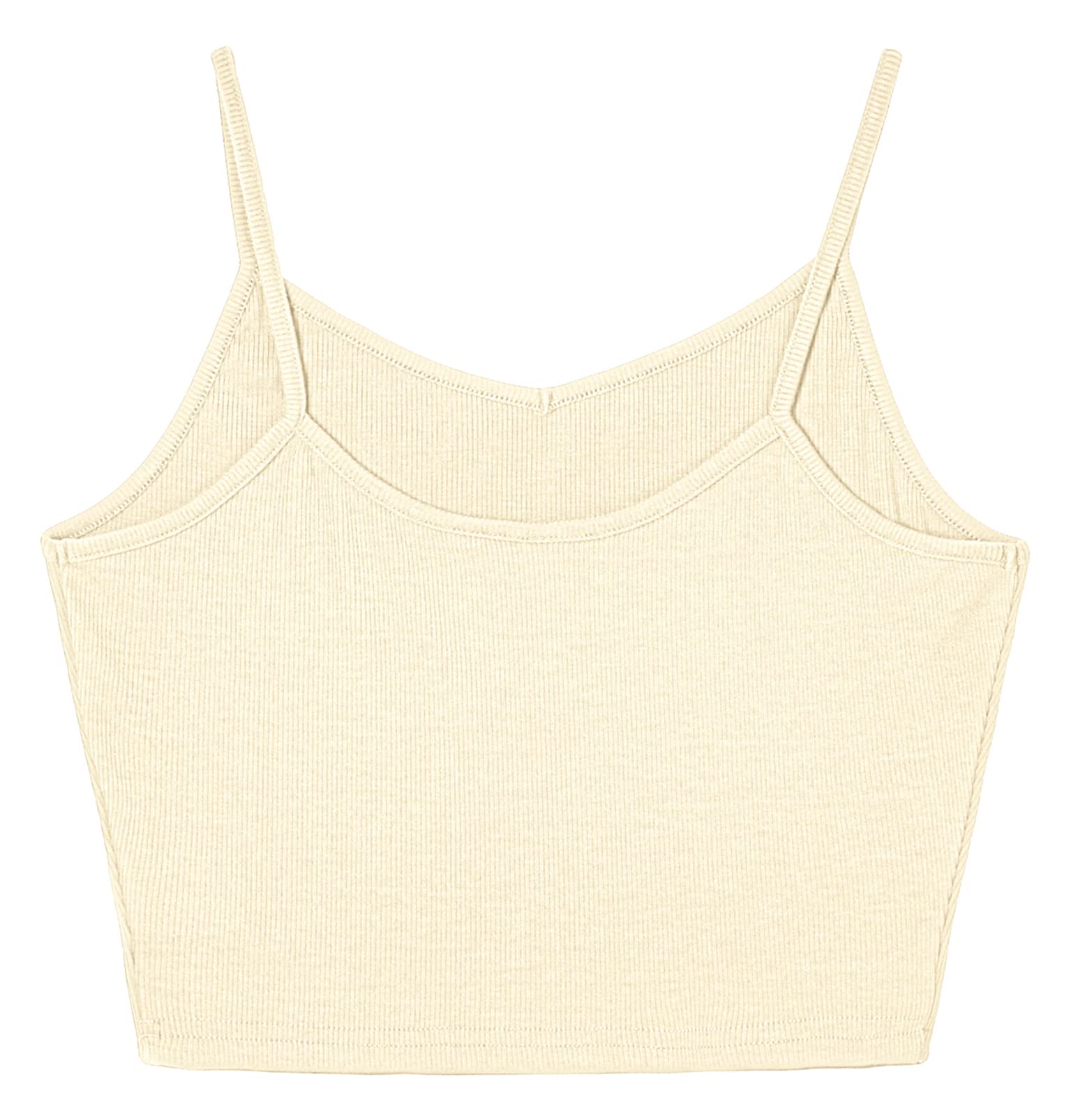 Women's Camisole Tank Tops Casual Basic Cami Plain Stretchy Ribbed Shirts S  -2xl