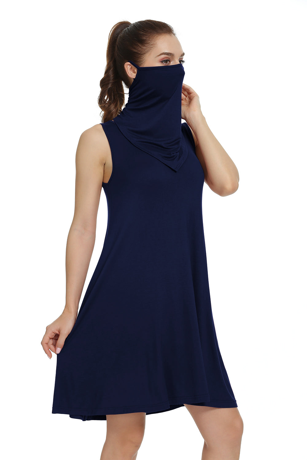 Women's Nightgown Sleeveless Sleepwear Comfy Nightshirt Chemise Sleep Dress