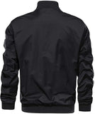 Hisir Club Men's Jacket-Lightweight Casual Spring Fall Thin Bomber Zip Pockets Coat Outwear