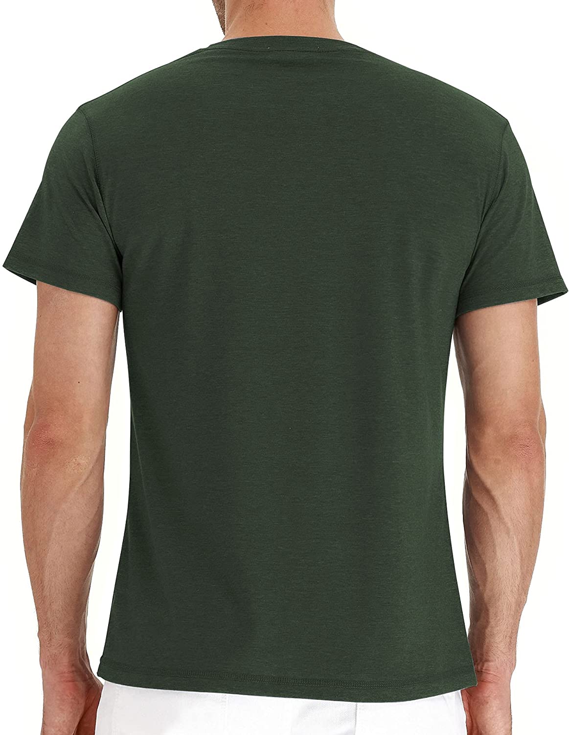 Hisir Club Mens Henley Long/Short Sleeve T-Shirt Cotton Casual Shirt