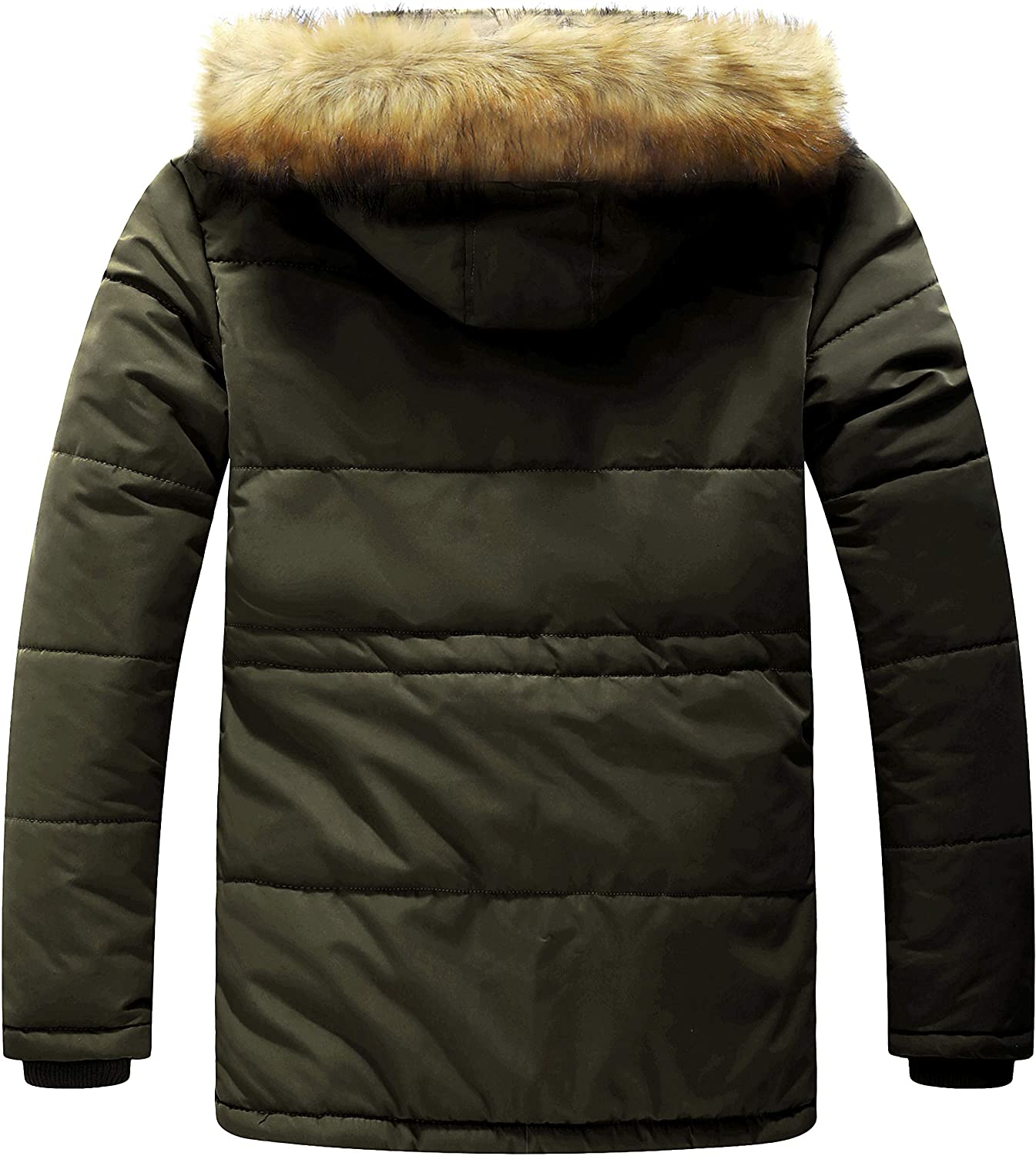 OLRIK Men's Hooded Warm Coat Winter Parka Jacket