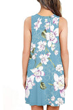 PrinStory Summer Casual T Shirt Dresses Beach Cover up Plain Tank Dress