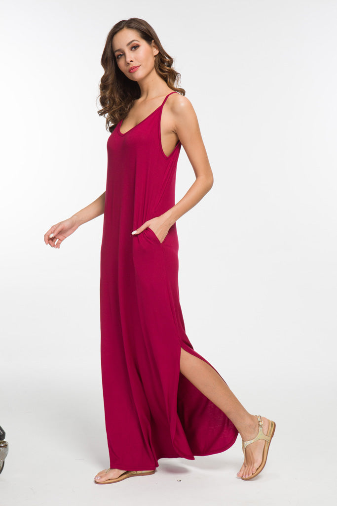 Summer Casual Loose Dress Beach Cover Up Long Cami Maxi Dresses with P womenboutique Summer Casual Loose Dress Beach Cover Up Long Cami Maxi Dresses with P womenboutique