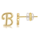 26 letter alphabet 18k gold plated magical jewelry initial letter earrings