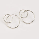 Fashion Jewelry Gold Plated Circle Dangle Earrings