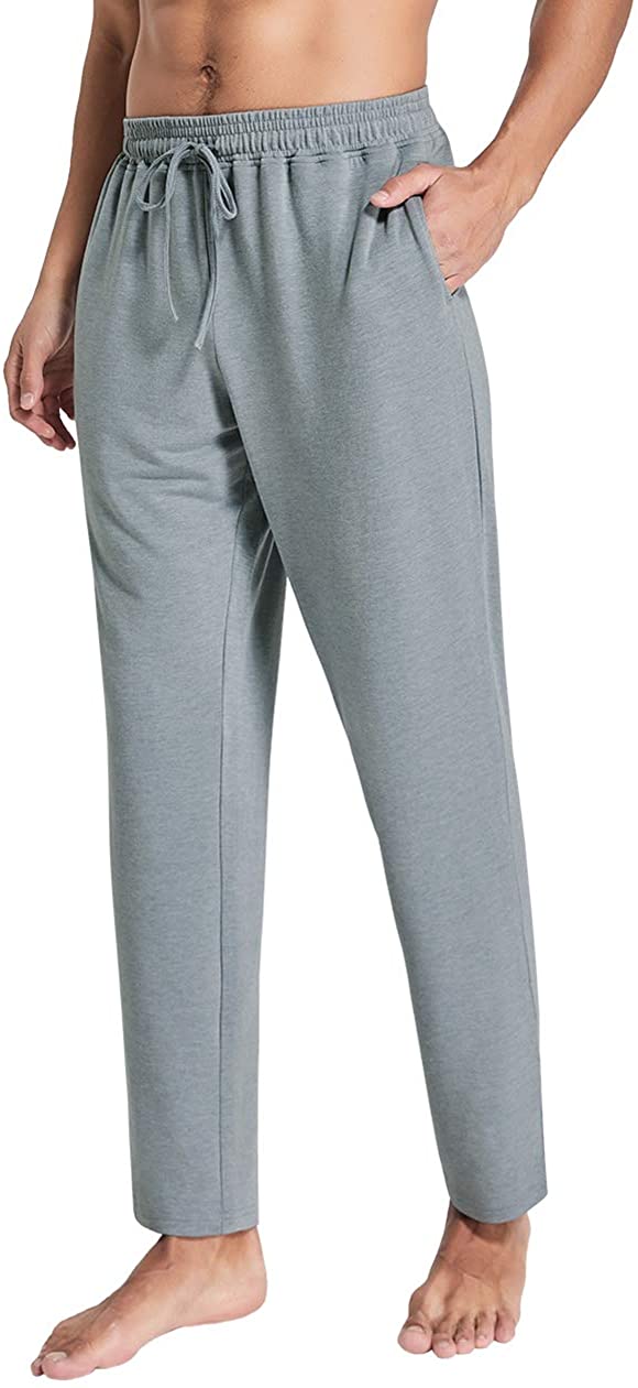 Men's Casual Jogger Cotton Sweatpants Basic Fleece Jogger Pant Elastic Waist
